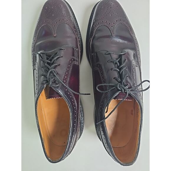 Vintage Florsheim Royal Imperial 97628 Kenmoor Wingtip Longwing Shoes 8.5 D